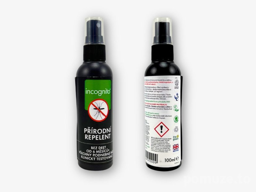 Přírodní repelent ve spreji Incognito - Objem: 100 ml
