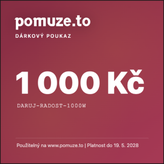 Dárkový poukaz 1 000 Kč